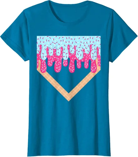 Vista 93 de Baseball Drip Boys Home Plate Ice Cream Sport Players & Fans Camiseta