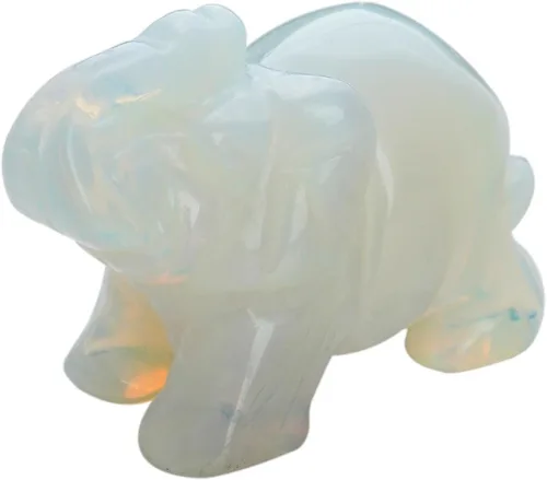 Vista 17 de Mookaitedecor - Figura decorativa de cristal de elefante, 1.5 pulgadas