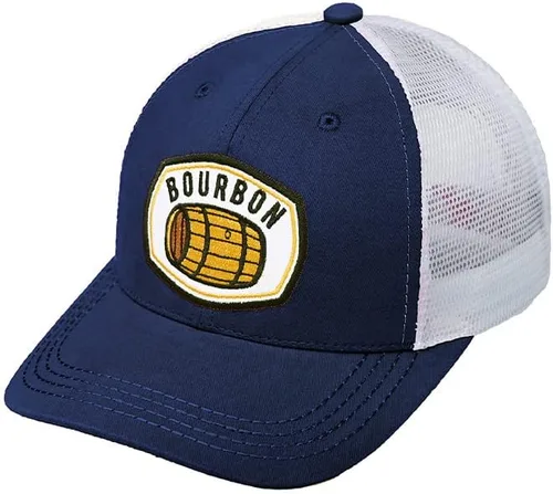 Vista 5 de ScarvesMe Gorra de béisbol unisex con parche bordado Bourbon de malla Tucker