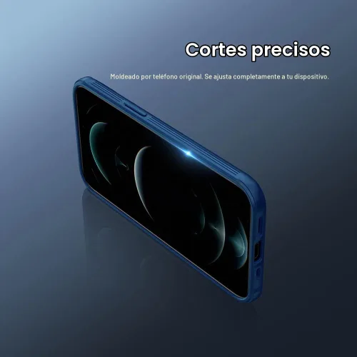 Vista 5 de Mangix Funda para iPhone 13 con Cubierta de Cámara, Ajuste Delgado Funda Protectora de Policarbonato Resistente a Golpes con Cubierta Deslizante