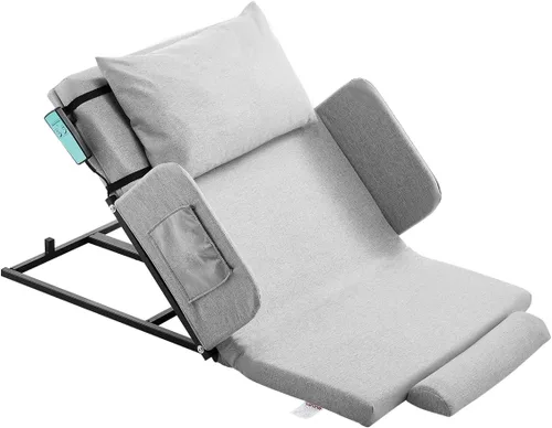 Vista 13 de VEVOR Respaldo elevador eléctrico para cama, capacidad de 300 libras, respaldo de cama de elevación ajustable de 4 a 68°, con rieles plegables