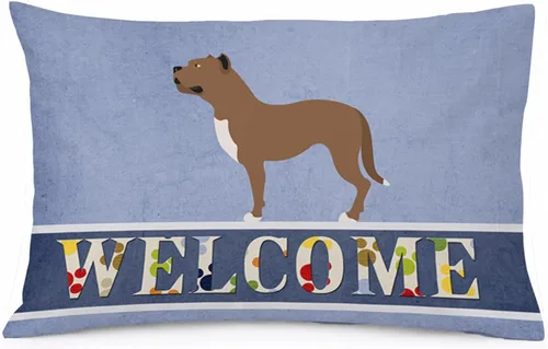 Vista 139 de Caroline's Treasures BB8334PILLOWCASE AIDI Atlas Mountain Dog - Funda de almohada estándar, color azul, ligera, súper suave, de fácil cuidado