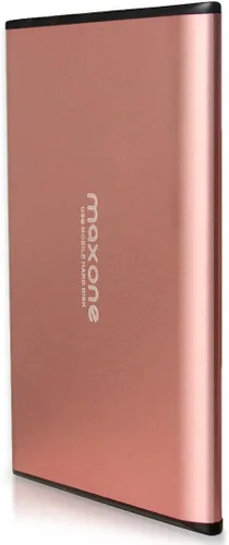 Vista 8 de Maxone Disco duro externo portátil ultradelgado de 320 GB HDD USB 3.0 compatible con PC, ordenador portátil - gris carbón