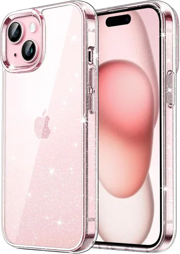 Vista 9 de JETech - Funda con purpurina para iPhone 15 de 6.1 pulgadas, funda brillante a prueba de golpes, bonita y brillante para mujeres y niñas (negro)