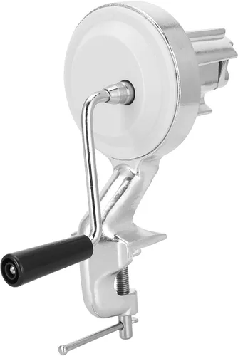 Vista 5 de Máquina manual para hacer macarrones, máquina para hacer pasta, máquina para hacer pasta, acero inoxidable, manivela, fideos, máquina de prensado