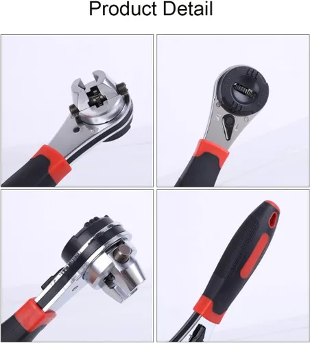 Vista 3 de Llave dinamométrica Herramientas manuales Taller mecánico Juego de reparación 0.236-0.866 in Mango de trinquete Llave Llave Llave ajustable