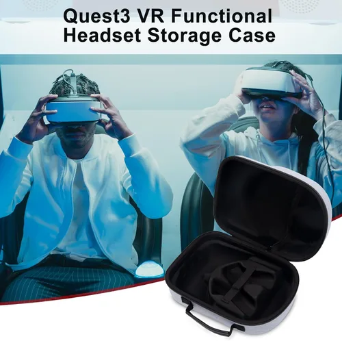 Vista 7 de CBDYWVR Funda de transporte para auriculares Oculus Quest 3 VR, funda de transporte rígida compatible con controladores táctiles Quest 3, otros