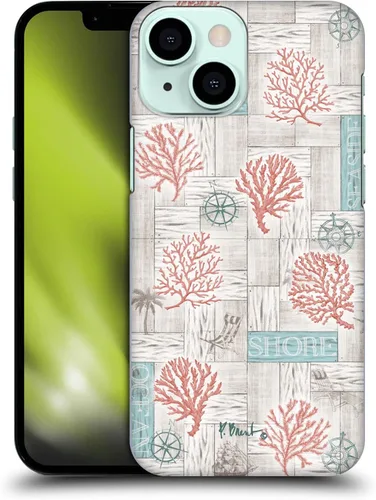 Vista 13 de Head Case Designs Funda rígida con licencia oficial de Paul Brent Agate Mermaid Coastal compatible con Apple iPhone 13 Mini