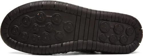 Vista 4 de Honeystore Sandalias atléticas huecas de cuero para hombre, zapatos casuales romanos