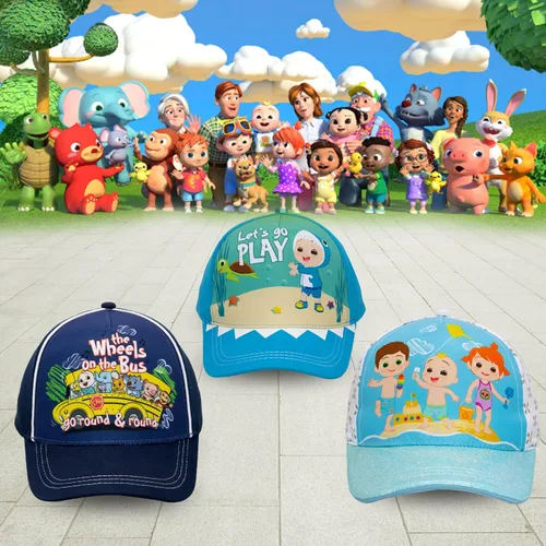 Vista 6 de CoComelon Gorro de béisbol de algodón, ajustable y ligera para niños pequeños