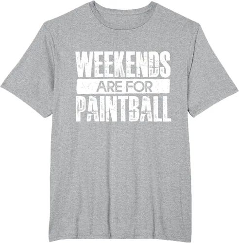 Vista 26 de Weekends Are For Paintball - Camiseta de paintballer, Negro