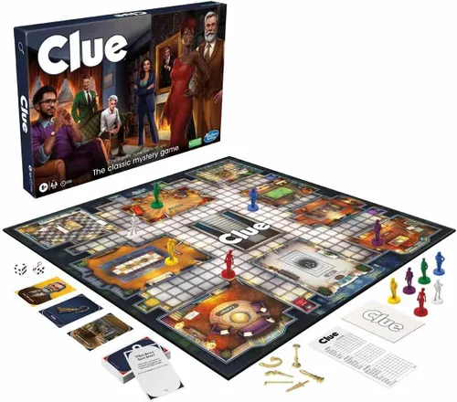 Vista 7 de Cluedo - Juego de mesa para niños de 8 años en adelante, clásico reinventado para 2-6 jugadores, juegos misteriosos de detectives, tiempo en familia