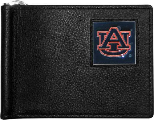 Vista 24 de Siskiyou Cartera deportiva de cuero con clip para billetes de la NCAA