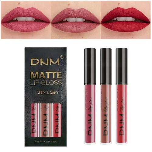 Vista 25 de AMY'S DIARY Juego de 3 Lápices Labiales Líquidos Mate Rojo Brillante, Tinte de Labios de Larga Duración 24 Horas Impermeable, Juego de Regalo de 05