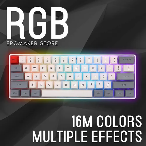 Vista 5 de Teclado mecánico de teclas intercambiables con retroiluminación RGB NKRO IP6X impermeable cable tipo C para WinMacJugar SKYLOONG SK61 61 de EPOMAKER