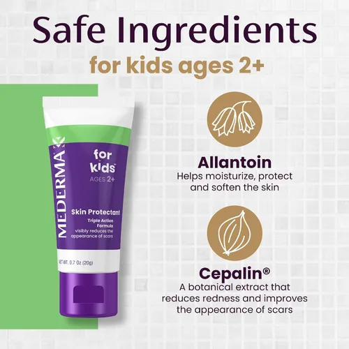 Vista 7 de Gel para cicatrices Mederma para niños - Reduce la apariencia de cicatrices viejas y nuevas de cortes, quemaduras, cirugía, picaduras de insectos