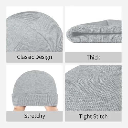 Vista 4 de Yes I m an Angel But You Can Call Me Nurse Beanie Hat for Men Women Soft Cozy Knit Hats Winter Warm Skull Cap