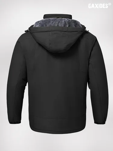 Vista 4 de Chaqueta de esquí para hombre, impermeable, resistente al viento, con capucha