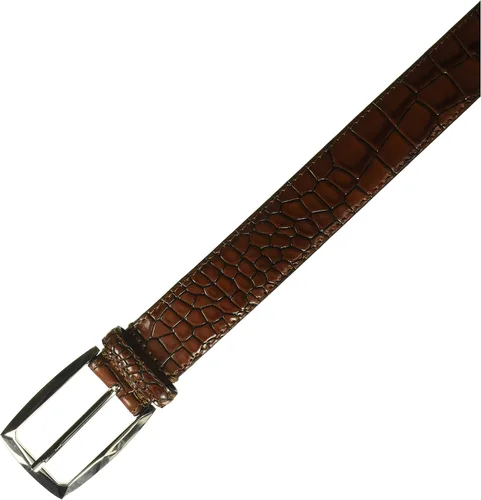 Vista 2 de Stacy Adams Cinturón Ozzie Croc en relieve para hombre