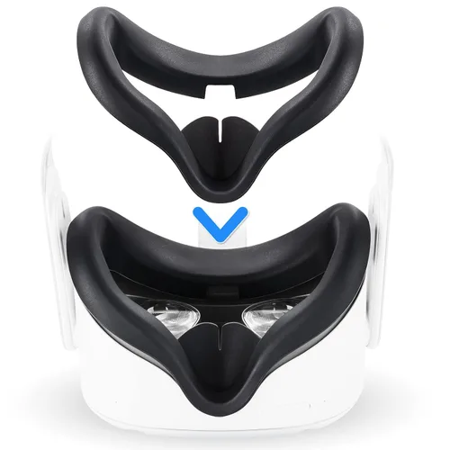 Vista 7 de for Oculus Quest 2 Silicone Case Accessory with VR Case Cover, Silicone VR Face Cover Pad and Quest 2 Touch Controller Grip Cover, Lens Cover