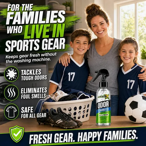 Vista 7 de Spray eliminador de olores SWEATX, Active Fresh, 8 onzas líquidas Para zapatos, ropa, ropa deportiva y todos los días