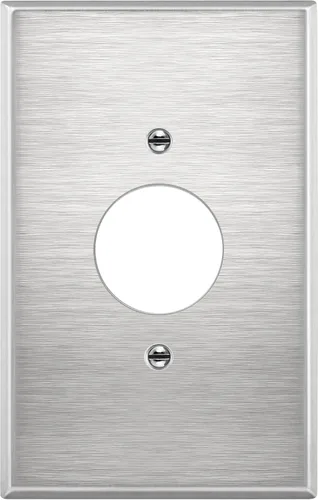 Vista 17 de ENERLITES Combinación de salida dúplex / receptáculo individual de 1.406 pulgadas, cubierta de placa de pared con orificio, tamaño estándar de 2