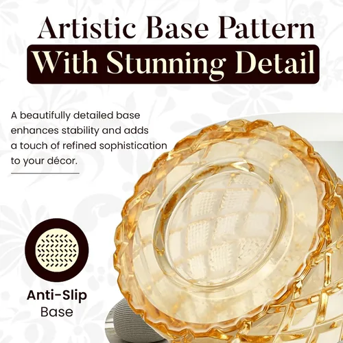 Vista 7 de 12 jarrones ámbar de alta calidad con bordes dorados, pequeños jarrones a granel para decoración de mesa y boda, mini jarrones para flores, centros
