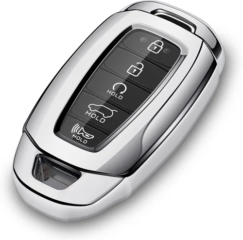 Vista 7 de Funda para llave de coche Hyundai 2024 2021 2022 2023 Accesorios Rojo