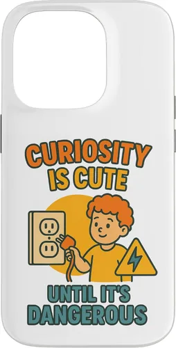 Vista 17 de Curiousity is Cute Workplace & Home Safety Awareness Gift Case for iPhone 16