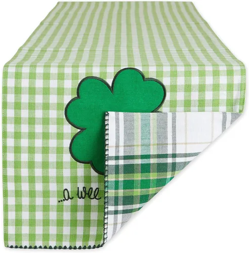 Vista 9 de DII Juego de manteles individuales reversibles de la colección del Día de San Patricio, 13 x 19, herradura de trébol, 4 piezas