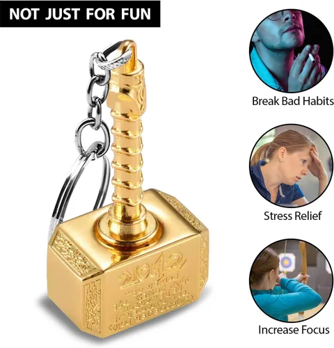 Vista 3 de 365Home Metal Hammer Keychain Hammer Key Ring, Cool Gifts for Men, Husband, Boyfriend