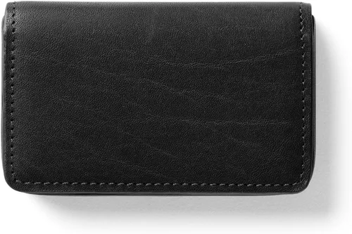 Vista 6 de Leatherology - Estuche delgado para tarjetas de visita con cierre magnético Negro Onyx