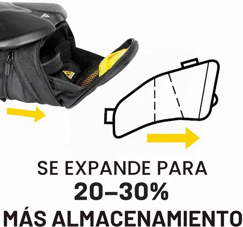 Vista 4 de Topeak Paquete de cuña Aero, con fijador F25, grande