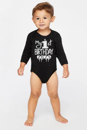 Vista 12 de Reaxion Traje de cuerpo entero hecho a mano para bebé niño y niña, mi primer cumpleaños 2024