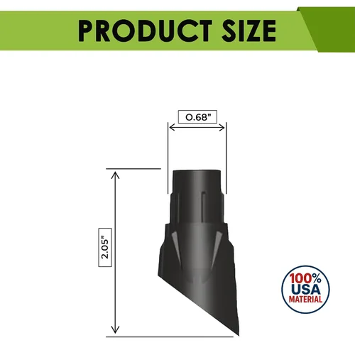 Vista 2 de FENCE & DECK RITE Conectores de balaustre para balaustres metálicos de 3/4", hechos con polipropileno negro de 3/4" para escaleras y cubiertas