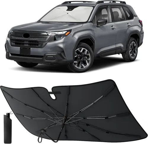 Vista 16 de EcoNour Parasol plegable para parabrisas de Mazda 3 2014-2016 2017 2018, parasol para ventana delantera de automóvil, protección UV, bloqueador