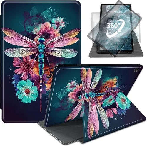Vista 10 de Funda para iPad de 10.2 / iPad de 9ª generación 2021/iPad de 8ª generación 2020/iPad de 7ª generación 2019, rotación de 360 grados + encendido