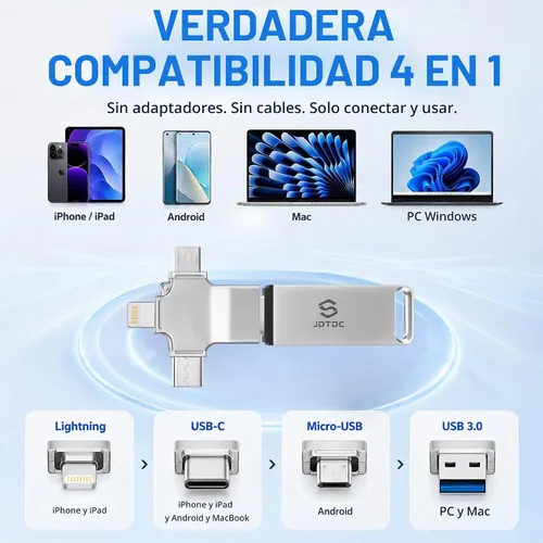 Vista 6 de Palo de fotos de 256 GB para iPhone Android y computadora Copia