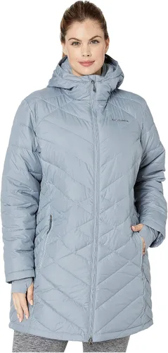 Vista 32 de Columbia Chaqueta larga con capucha Heavenly para mujer Verde (Stone Green)