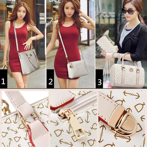 Vista 6 de Juego de 6 bolsas de mano para mujer bolso cruzado con asa superior