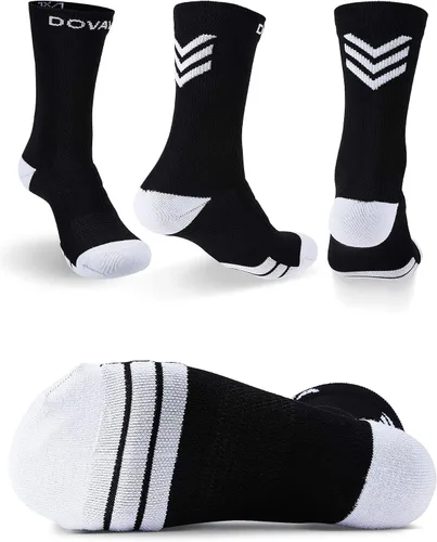 Vista 2 de Dovava Dri-tech Calcetines de compresión 15-20 mmHg (46 paquetes) Calcetines de secado rápido, deportivos para correr