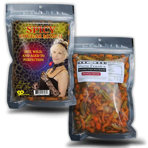 Vista 3 de Mezcla de condimentos picantes Cougar Munch - Divertido diseño de abuela caliente - Regalos comestibles para hombres - Mezcla picante, hecha