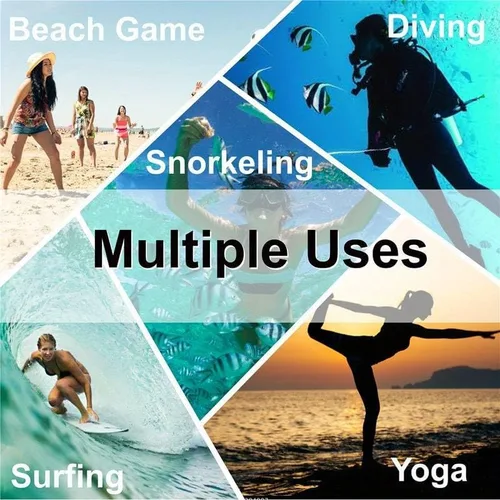 Vista 9 de Boolavard Zapatos de deportes acuáticos descalzos de secado rápido Aqua Yoga Calcetines sin cordones para hombres, mujeres y niños