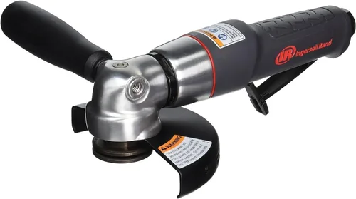 Vista 6 de Ingersoll Rand Amoladora angular de aire extendida 444, rueda tipo 27 de 4 pulgadas, 14,000 RPM, 0.9 HP, rosca 3/8"-24, escape trasero
