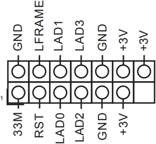 Vista 2 de Profesional TPM2.0 Módulo de seguridad LPC 14 Pin como tarjeta de placas base bastidor de roca para como roca TPM2-SLI-S-SPI plataforma pieza