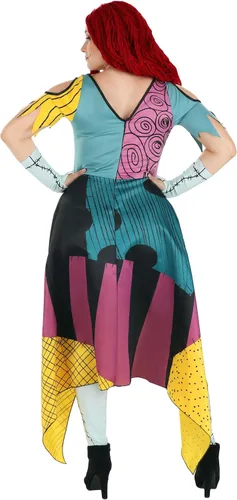 Vista 4 de Disguise Disfraz de Sally Prestige para adultos, disfraz para mujer, Multi