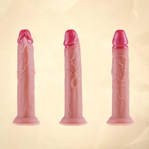 Vista 7 de Consolador anal realista de silicona de 6 pulgadas para principiantes con ventosa, consolador pequeño, delgado y fino de 5.5 pulgadas para el punto