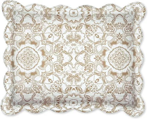 Vista 34 de BrylaneHome Almohada cuadrada Florence - Flor antigua