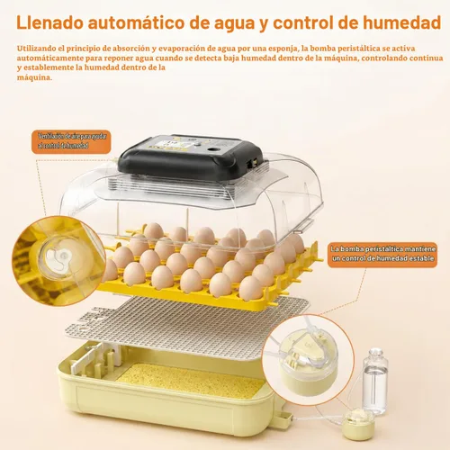Vista 3 de Incubadoras de huevos para incubar 30 huevos con control de temperatura