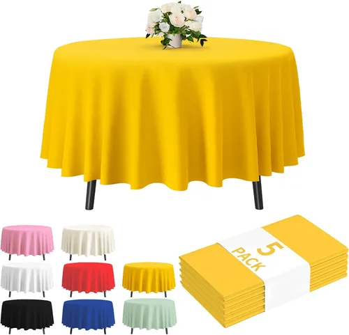 Vista 28 de Fixwal Mantel de plástico negro desechable de 54 x 108 pulgadas, mantel rectangular impermeable, paquete de 5 para graduación, decoración de fiesta